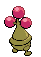 Sprite Animado Bonsly Blanco Negro