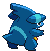 Sprite Animado Gible Blanco Negro