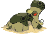 Sprite Animado Hippowdon Blanco Negro