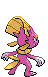 Sprite Animado Weavile Blanco Negro
