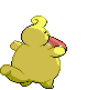 Sprite Animado Lickilicky Blanco Negro