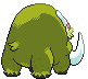 Sprite Animado Mamoswine Blanco Negro