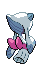Sprite Animado Froslass Blanco Negro