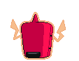Sprite Animado Rotom Blanco Negro