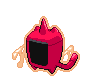 Sprite Animado Rotom Blanco Negro