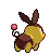 Sprite Animado Tepig Blanco Negro