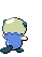 Sprite Animado Oshawott Blanco Negro