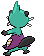 Sprite Animado Dewott Blanco Negro