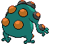 Sprite Animado Seismitoad Blanco Negro