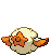 Sprite Animado Cottonee Blanco Negro
