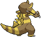 Sprite Animado Krookodile Blanco Negro