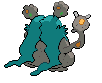 Sprite Animado Garbodor Blanco Negro