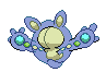 Sprite Animado Reuniclus Blanco Negro