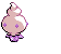 Sprite Animado Vanillite Blanco Negro