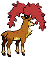 Sprite Animado Sawsbuck Blanco Negro