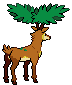 Sprite Animado Sawsbuck Blanco Negro