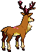 Sprite Animado Sawsbuck Blanco Negro