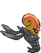 Sprite Animado Accelgor Blanco Negro