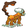 Sprite Animado Landorus Blanco Negro