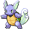 Sprite Animado Wartortle Blanco Negro