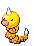 Sprite Animado Weedle Blanco Negro