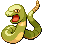 Sprite Animado Ekans Blanco Negro