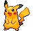 Sprite Animado Pikachu Blanco Negro