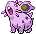 Sprite Animado Nidoran♀ Blanco Negro