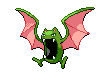 Sprite Animado Golbat Blanco Negro