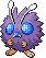 Sprite Animado Venonat Blanco Negro