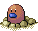 Sprite Animado Diglett Blanco Negro