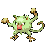 Sprite Animado Mankey Blanco Negro
