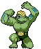 Sprite Animado Machoke Blanco Negro