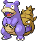 Sprite Animado Slowbro Blanco Negro
