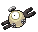 Sprite Animado Magnemite Blanco Negro