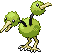 Sprite Animado Doduo Blanco Negro