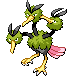 Sprite Animado Dodrio Blanco Negro