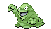 Sprite Animado Grimer Blanco Negro