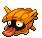 Sprite Animado Shellder Blanco Negro