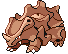 Sprite Animado Rhyhorn Blanco Negro