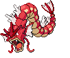 Sprite Animado Gyarados Blanco Negro