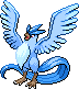 Sprite Animado Articuno Blanco Negro
