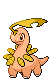Sprite Animado Bayleef Blanco Negro