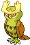 Sprite Animado Noctowl Blanco Negro