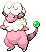 Sprite Animado Flaaffy Blanco Negro