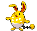Sprite Animado Azumarill Blanco Negro