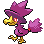 Sprite Animado Murkrow Blanco Negro