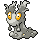 Sprite Animado Slugma Blanco Negro