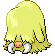 Sprite Animado Piloswine Blanco Negro