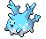 Sprite Animado Corsola Blanco Negro